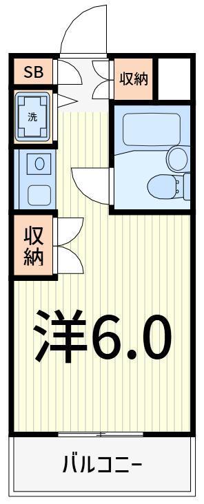 グラン立石(ワンルーム/3階)の間取り写真