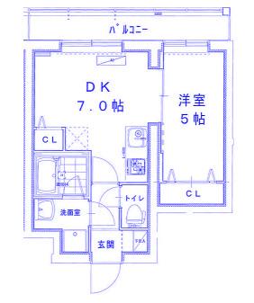 GRACIEUX(1DK/1階)の間取り写真