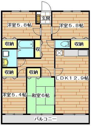 パストラルピア(4LDK/2階)の間取り写真