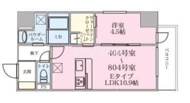 IL PRIMO KISOYA(1LDK/7階)の間取り写真