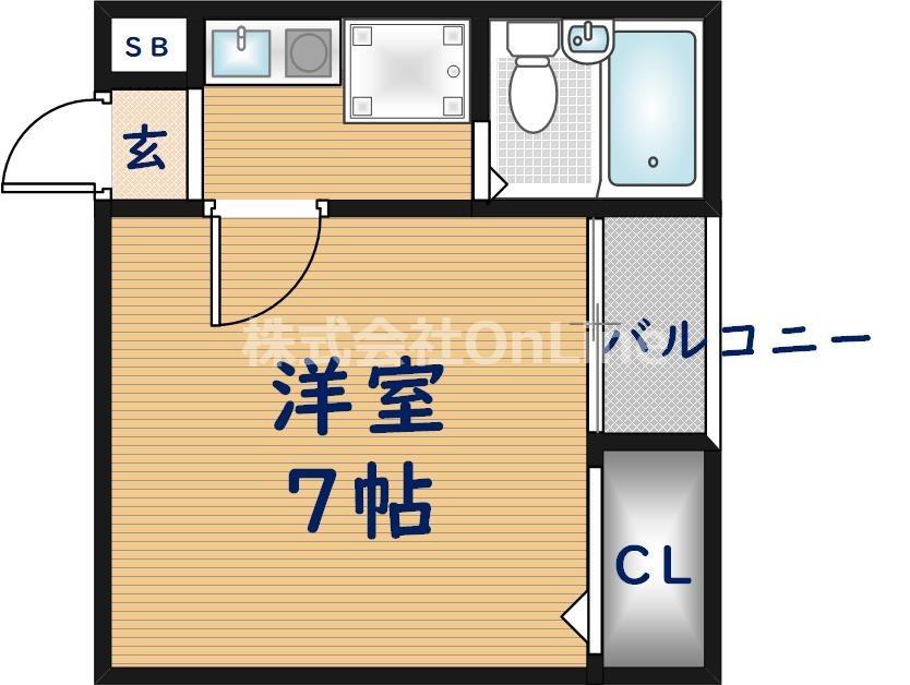 ホワイトハイツ(1K/3階)の間取り写真