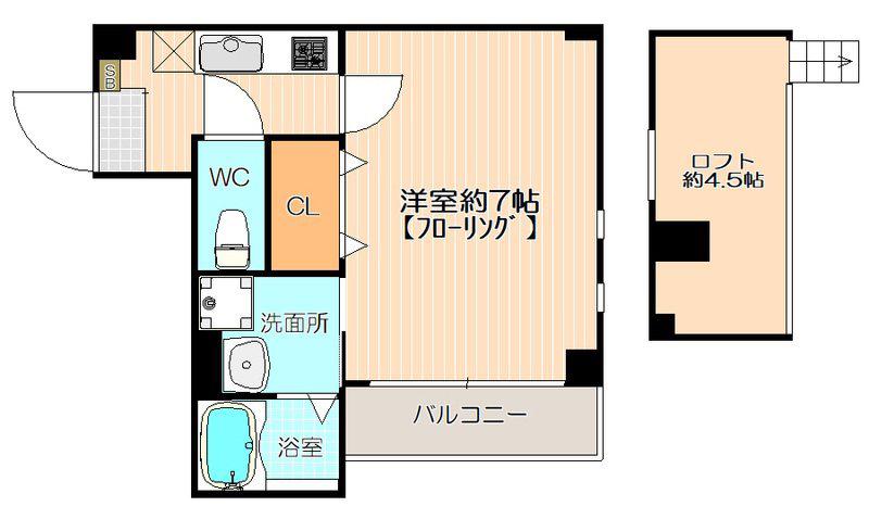 イル・グラッツィアマリーナI(1K/3階)の間取り写真