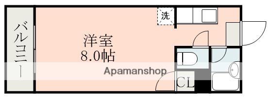アビターレ新屋敷(ワンルーム/1階)の間取り写真