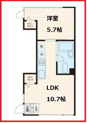 向丘・旬創館(1LDK/2階)の間取り写真