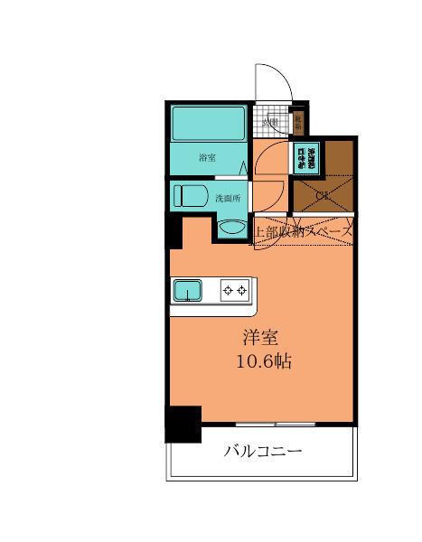 NO.63 ORIENT CAPITAL TOWER(1K/6階)の間取り写真