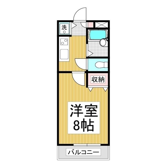 COZYFLATS923(1K/3階)の間取り写真
