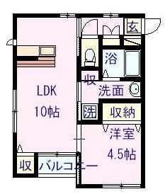 SDIV(1LDK/1階)の間取り写真
