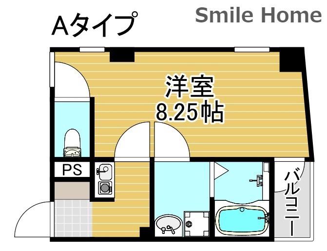 レディエント安立(1K/2階)の間取り写真