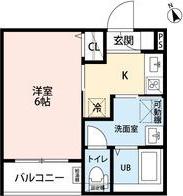 ROBOT HOME 新守山(1K/2階)の間取り写真