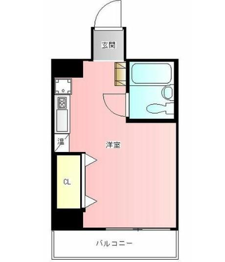 第3下渕ビル(ワンルーム/7階)の間取り写真