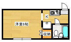 COZYコートII(ワンルーム/1階)の間取り写真