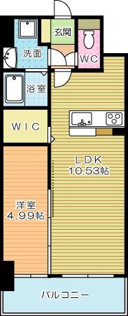 エストラーダ小倉(1LDK/7階)の間取り写真