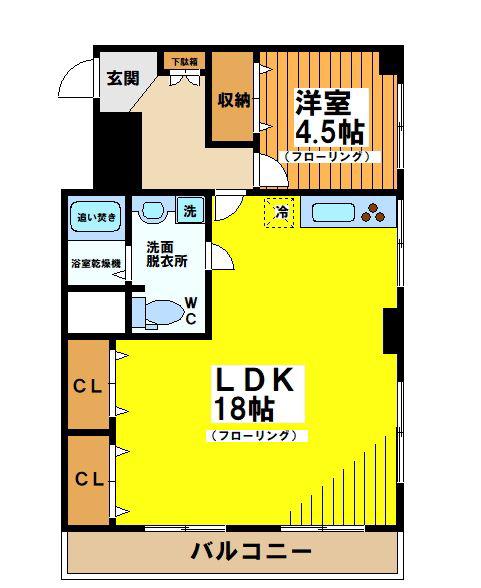 レジ豊郷(1LDK/2階)の間取り写真