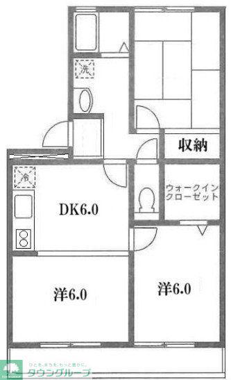 モナージュ(3DK/2階)の間取り写真