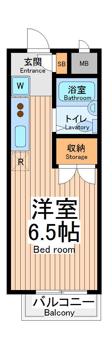日野屋第一ビル(ワンルーム/5階)の間取り写真