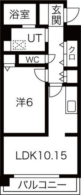 オレンジスクエア(1LDK/3階)の間取り写真