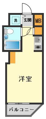トップ青砥(ワンルーム/2階)の間取り写真