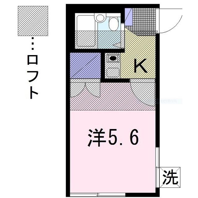 サンクレスト南林間(1K/1階)の間取り写真