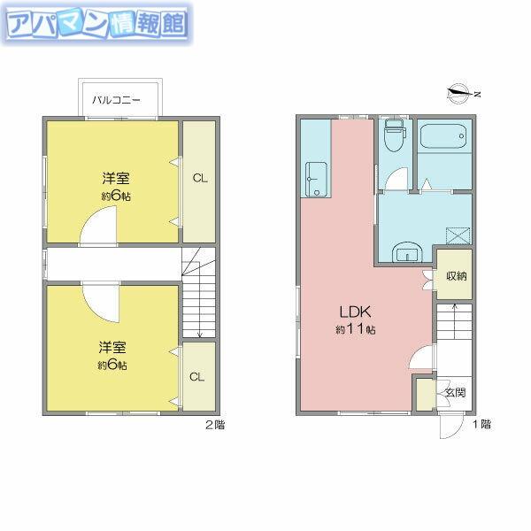 スイートパレス(2LDK/1階)の間取り写真