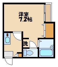 ラ ルーチェ(1K/1階)の間取り写真
