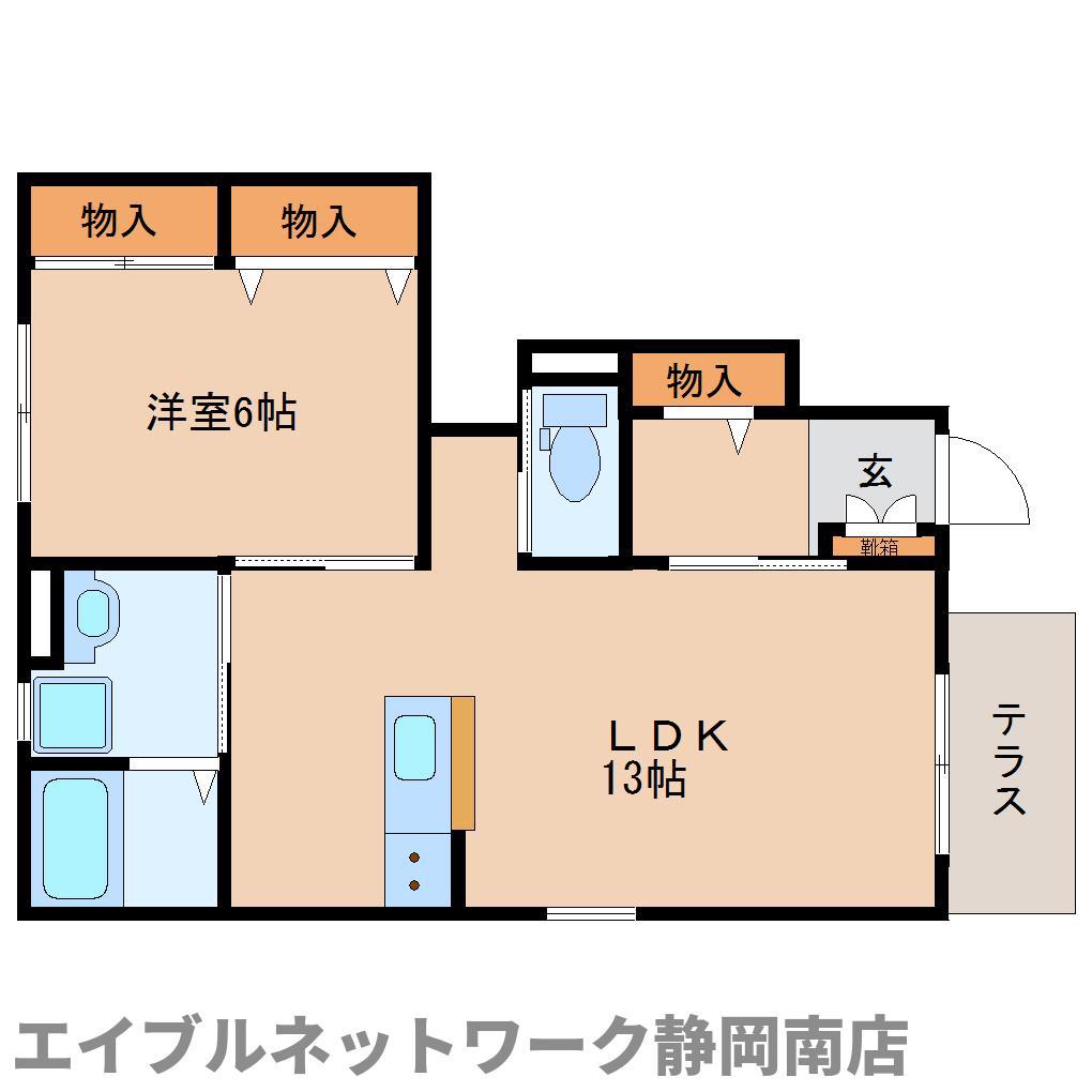 LE COUPLE(1LDK/1階)の間取り写真