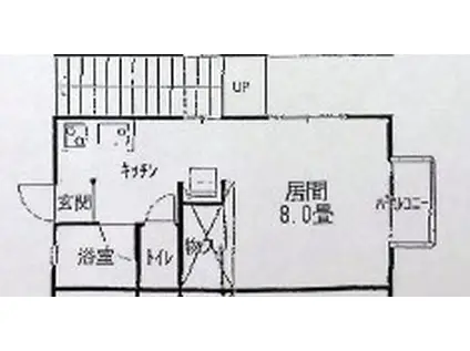 シャトレーイズミ(1K/2階)の間取り写真