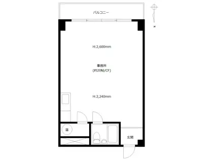 麻布エンパイアマンション(ワンルーム/7階)の間取り写真