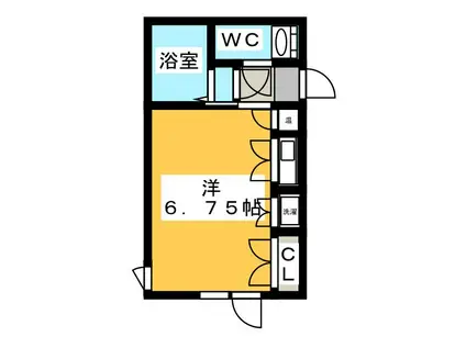 NOEL(ワンルーム/2階)の間取り写真