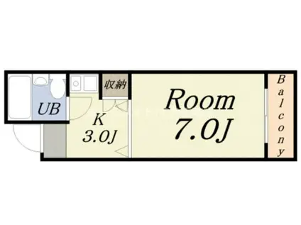 コスタジオ(1K/5階)の間取り写真