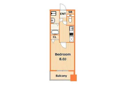 POWERHOUSE/TIII(1K/4階)の間取り写真