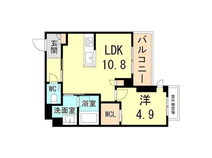 シャーメゾンTOMO(1LDK/2階)の間取り写真