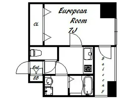 プロシード神戸元町(1K/10階)の間取り写真