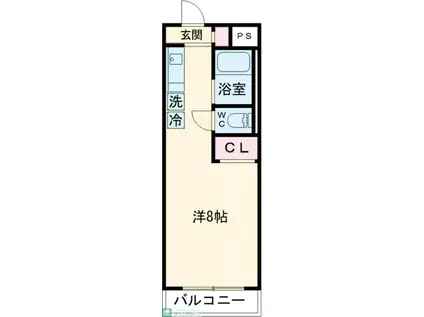 エクセレンスオガワ(ワンルーム/1階)の間取り写真
