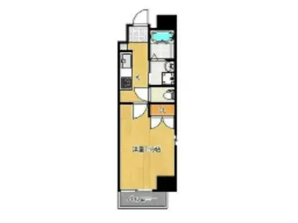 MARK AVENUE TOWER 久留米(1K/6階)の間取り写真