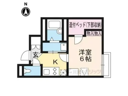 レオネクストエスペランサ(1K/1階)の間取り写真