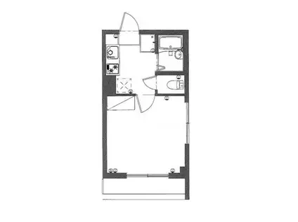 ハイツトレンディII(1K/2階)の間取り写真