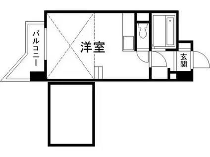 FC東札幌(1DK/7階)の間取り写真