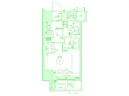 LUMEED横濱南(1K/7階)の間取り写真