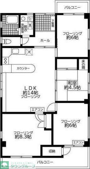 MOKU・MOKU(4LDK/2階)の間取り写真