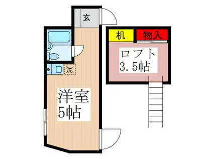 MYPLAN中野中央A(ワンルーム/2階)の間取り写真