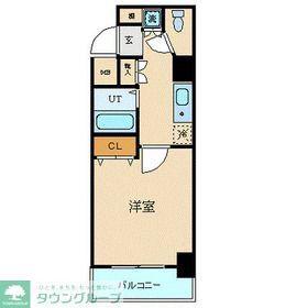 シンシア蒲田ステーションプラザ(1K/1階)の間取り写真