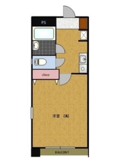 ROBIN I(1K/3階)の間取り写真