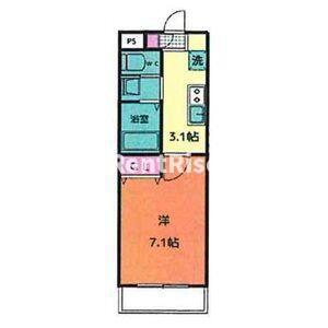 A・CITY一宮三条(1K/1階)の間取り写真