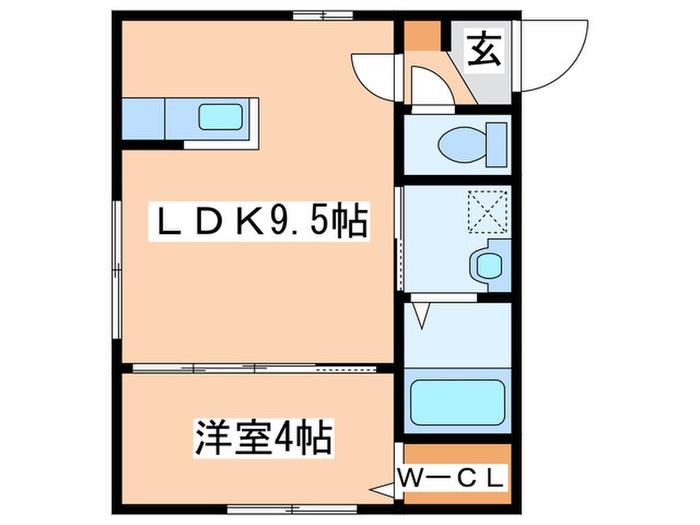 COMSA月寒中央(1LDK/3階)の間取り写真