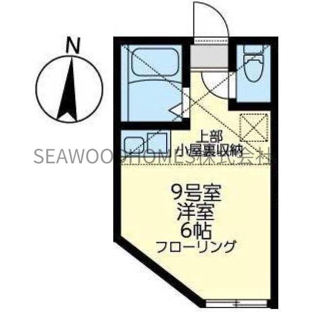 ユナイト追浜ジョルジャ・メローニ(ワンルーム/1階)の間取り写真
