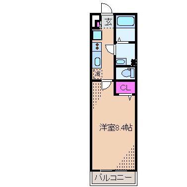 リブリ・ニューイースト(1K/1階)の間取り写真