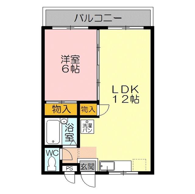 ラビットハウス YAMANAKA(1LDK/2階)の間取り写真