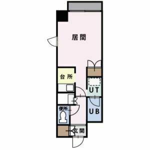 トラストコート17(1K/3階)の間取り写真