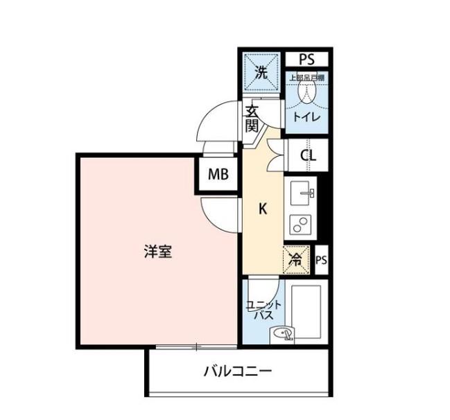 ルーブル永福町弐番館(1K/2階)の間取り写真