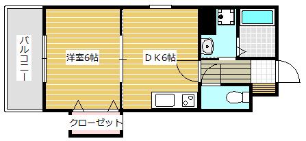 AVENILINOUEⅡ(1DK/5階)の間取り写真